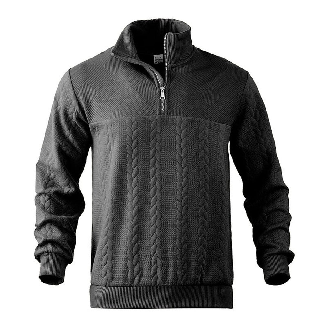 Andras | Knit Sweater – Classic Quarter-Zip Style for Men
