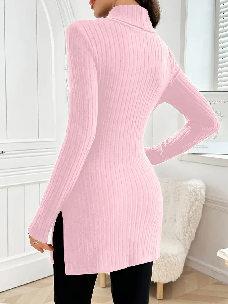 Sarah | Slim Fit Sweater – Elegant Long Sleeve Style for Women