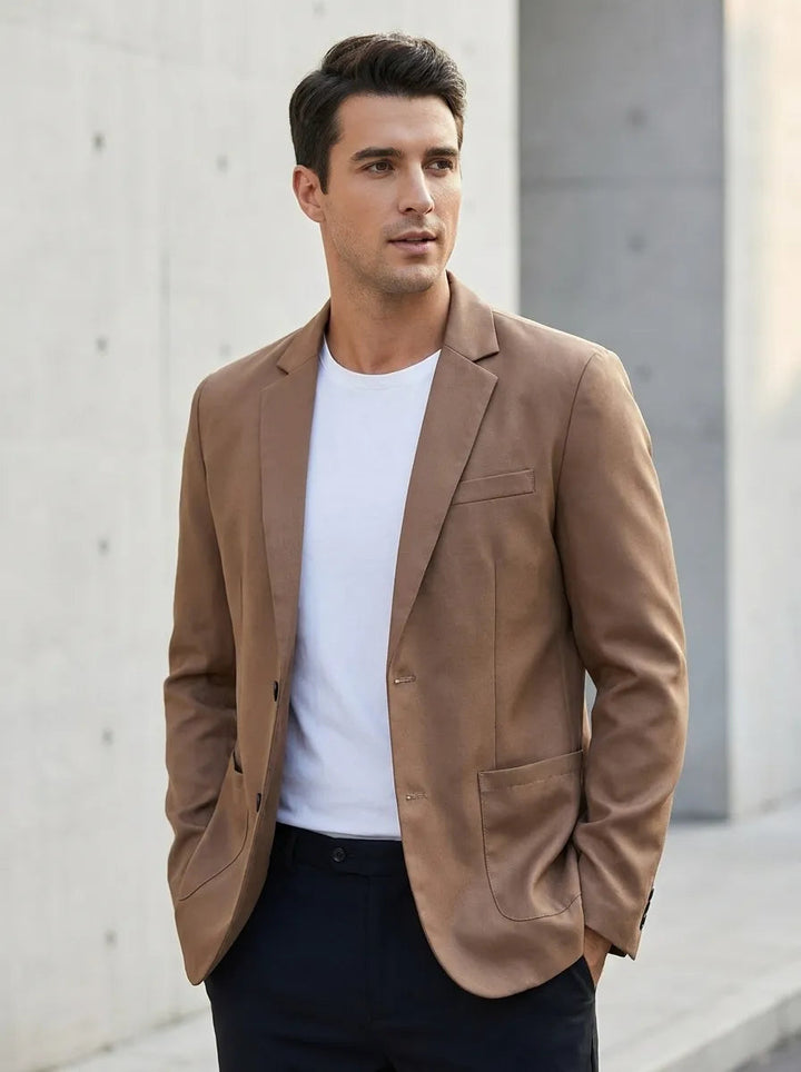 Kingston | Zeitloser taillierter Blazer mit fallendem Revers für Herren