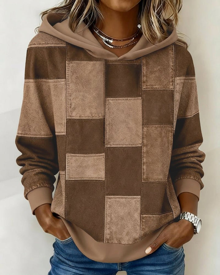 Harmon | Hoodie – Stylish Checkered Design for Women