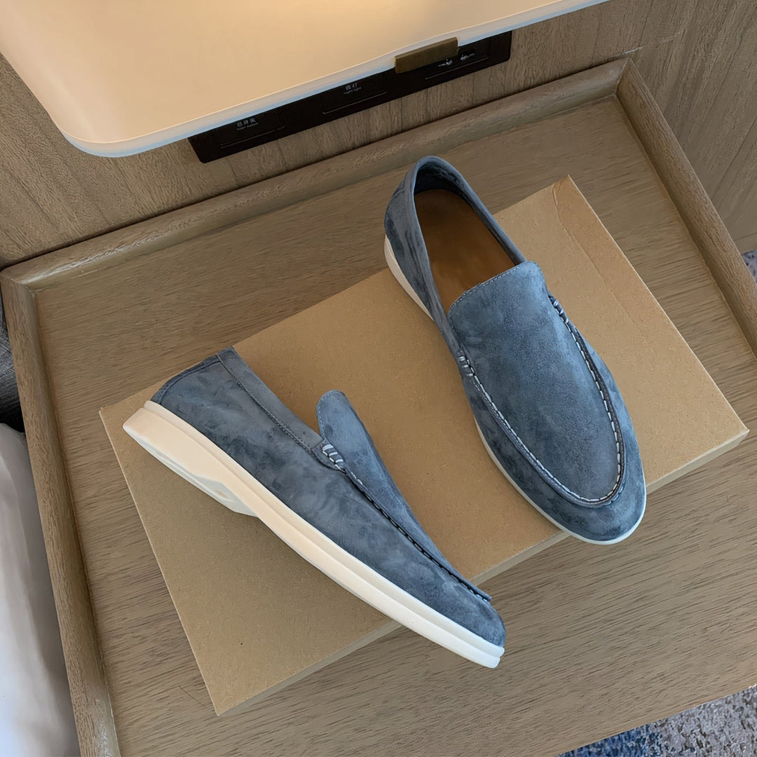 Madeleine | Hochwertige Damen-Loafer aus Kalbsveloursleder