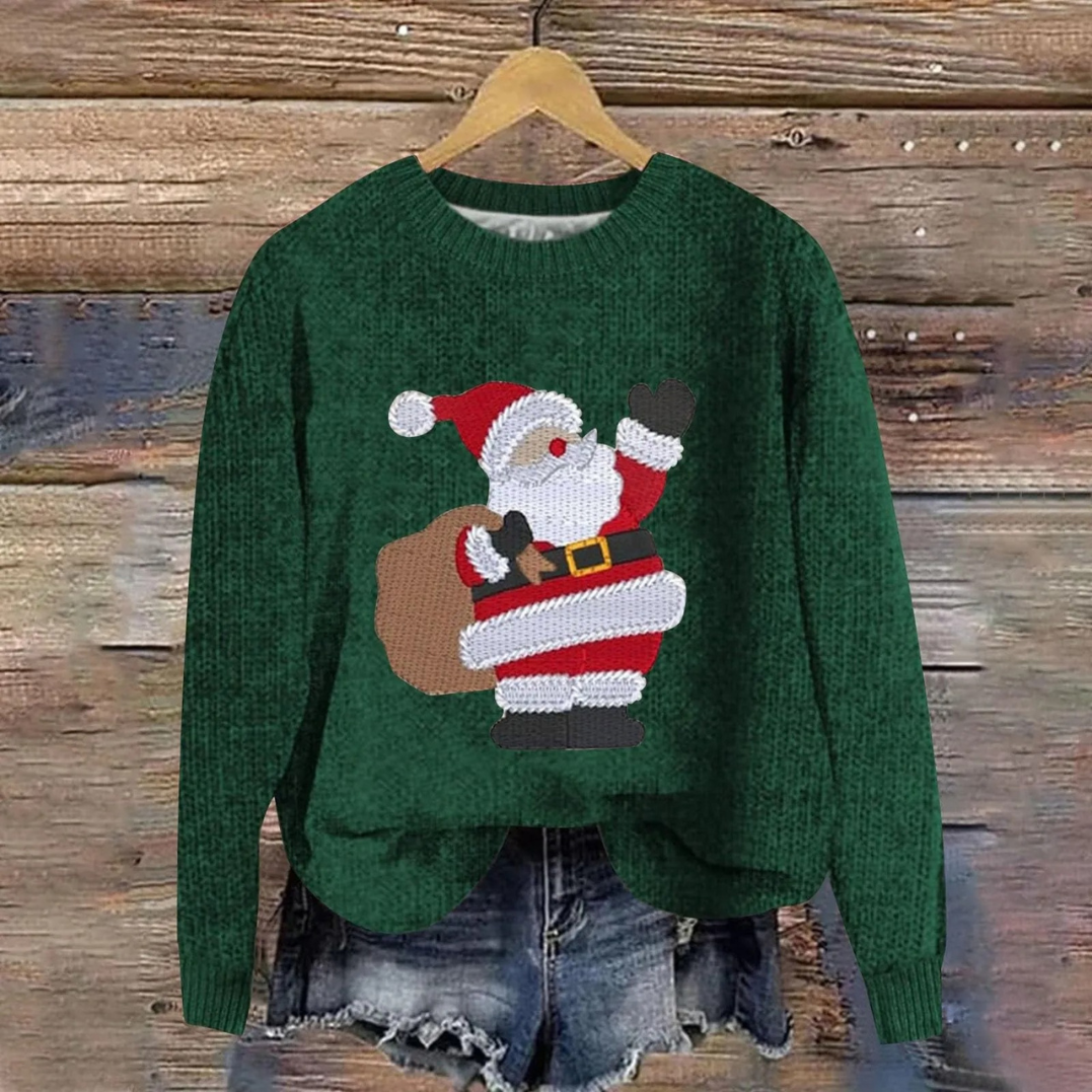 Angelika | Christmas Sweater with Santa Design for Everyone