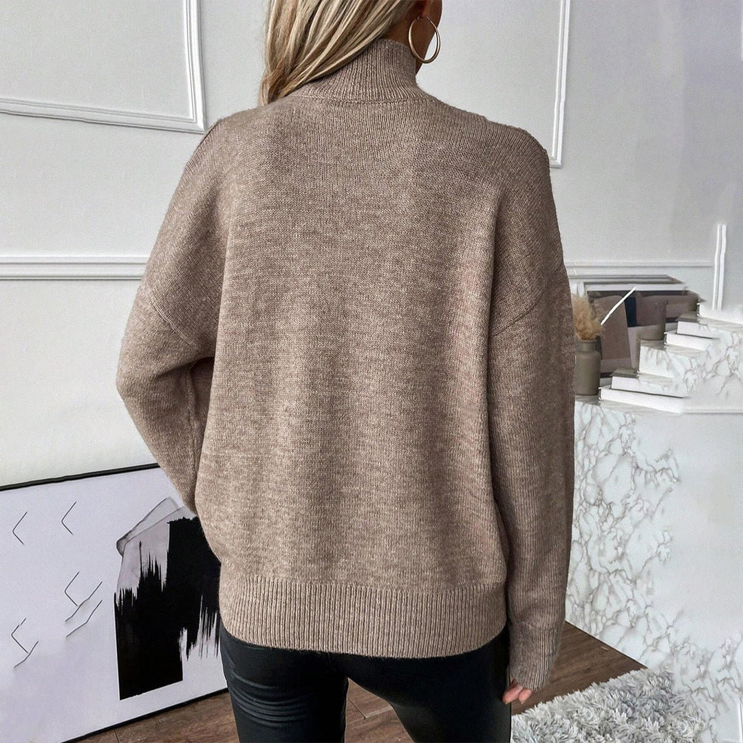 Bettina | Off-Shoulder Turtleneck Sweater for Women