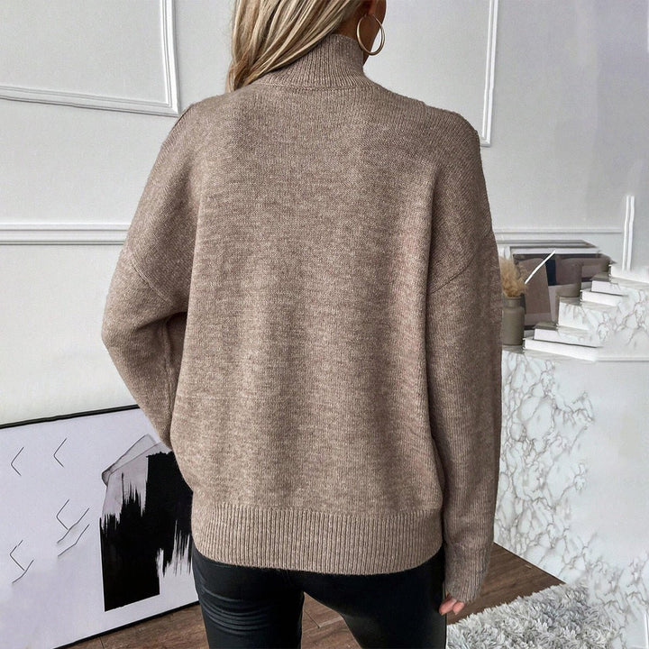 Bettina | Off-Shoulder Turtleneck Sweater for Women