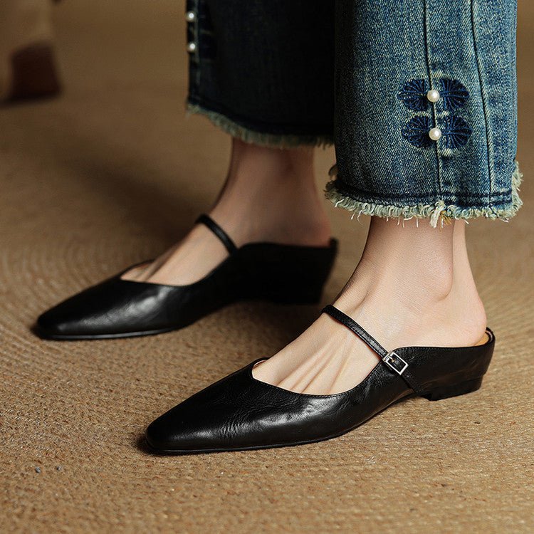 Valerisse | Mules in pelle con punta affusolata
