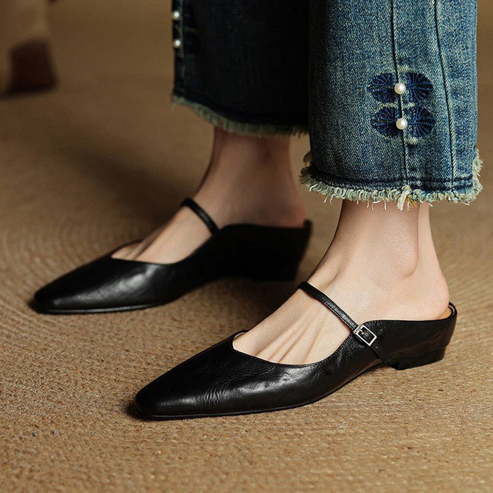 Valerisse | Mules in pelle con punta affusolata