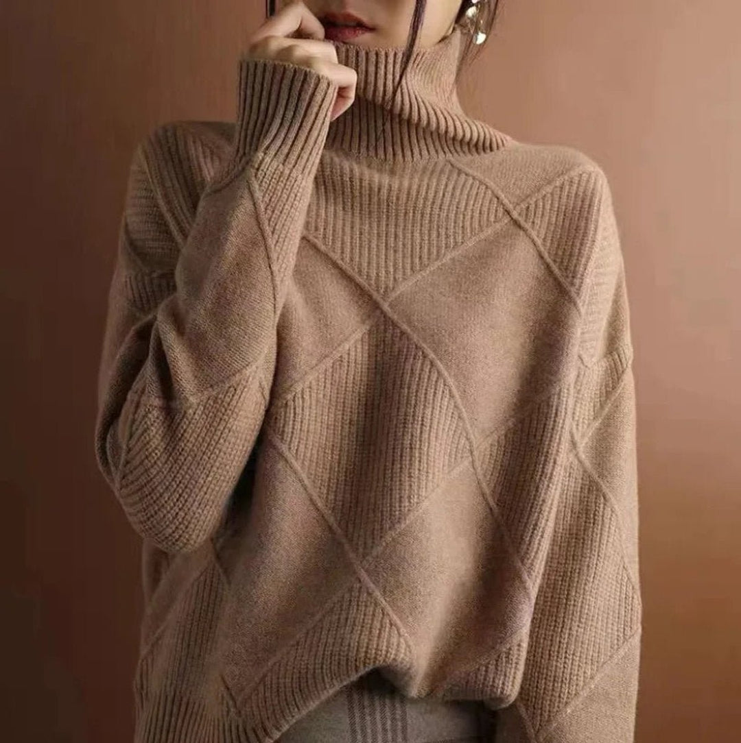 Greta | Turtleneck Sweater – Casual Knit Style for Women