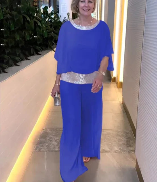 Camilla | Completo elegante con pullover e pantaloni a gamba ampia