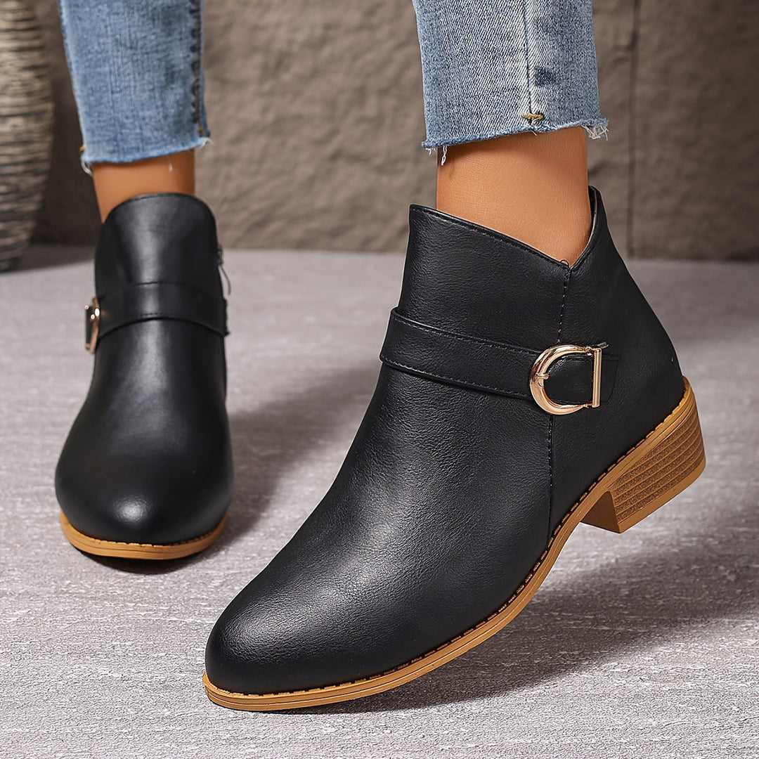 Velmira | Elegante Chelsea-Ankle-Boots für Damen mit Schnallendetail