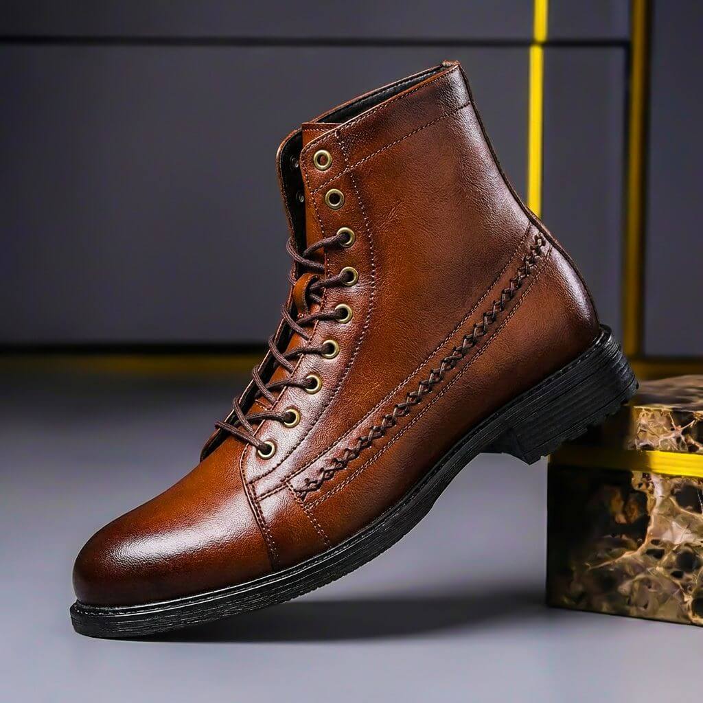 Emerson | Stivali vintage in vera pelle italiana