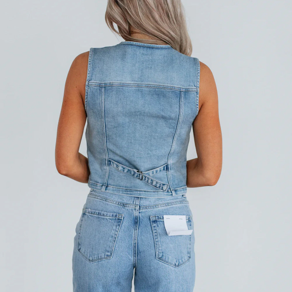 Marielle | Tailored Denim Vest
