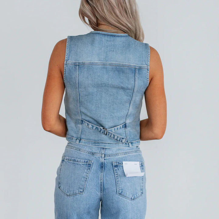 Marielle | Tailored Denim Vest