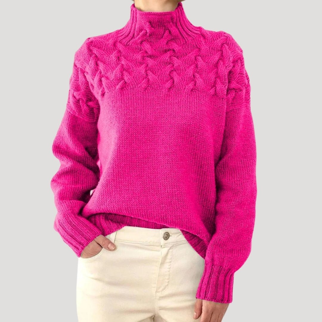 Colette | Cable Knit Turtleneck Sweater