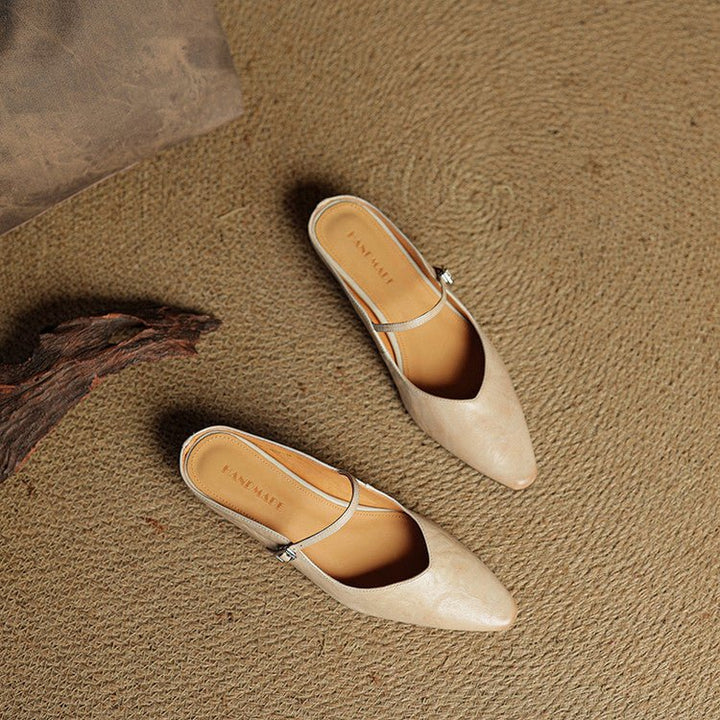 Valerisse | Mules in pelle con punta affusolata