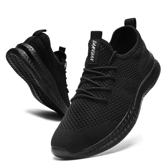 Revelin | Men's Elegant Ergonomic Black Orthopedic Sneakers