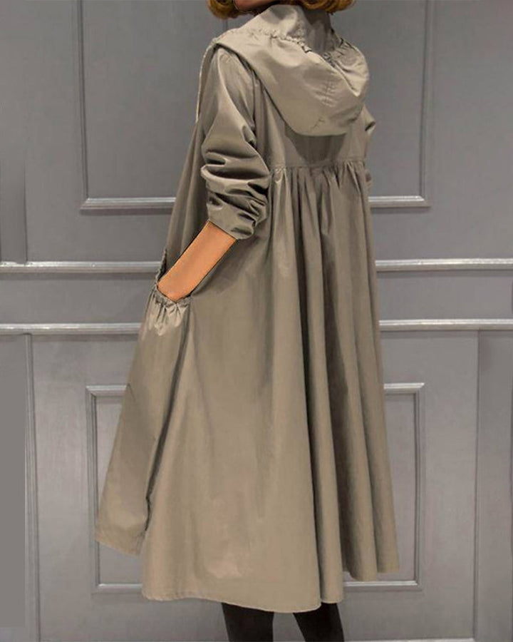 Aria | Women's Elegant Long Solid Trench Coat