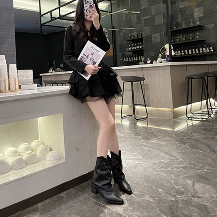 Sierra | Studded Western Cowboy Boots for Women