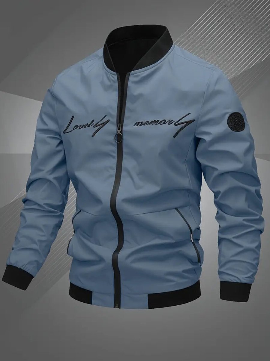 Mariselle | Men's Casual Regular-Fit Polyester Bomber Jacket