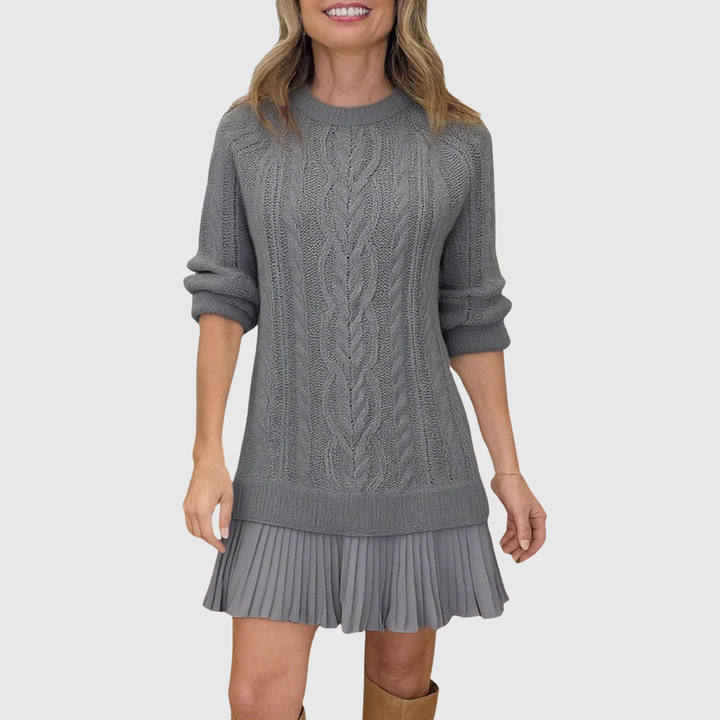 Celeste | Cable Knit Sweater Dress