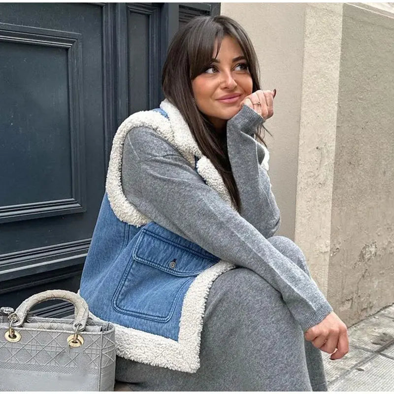 Drunelle | Gilet elegante dal fascino nostalgico con bottoni frontali