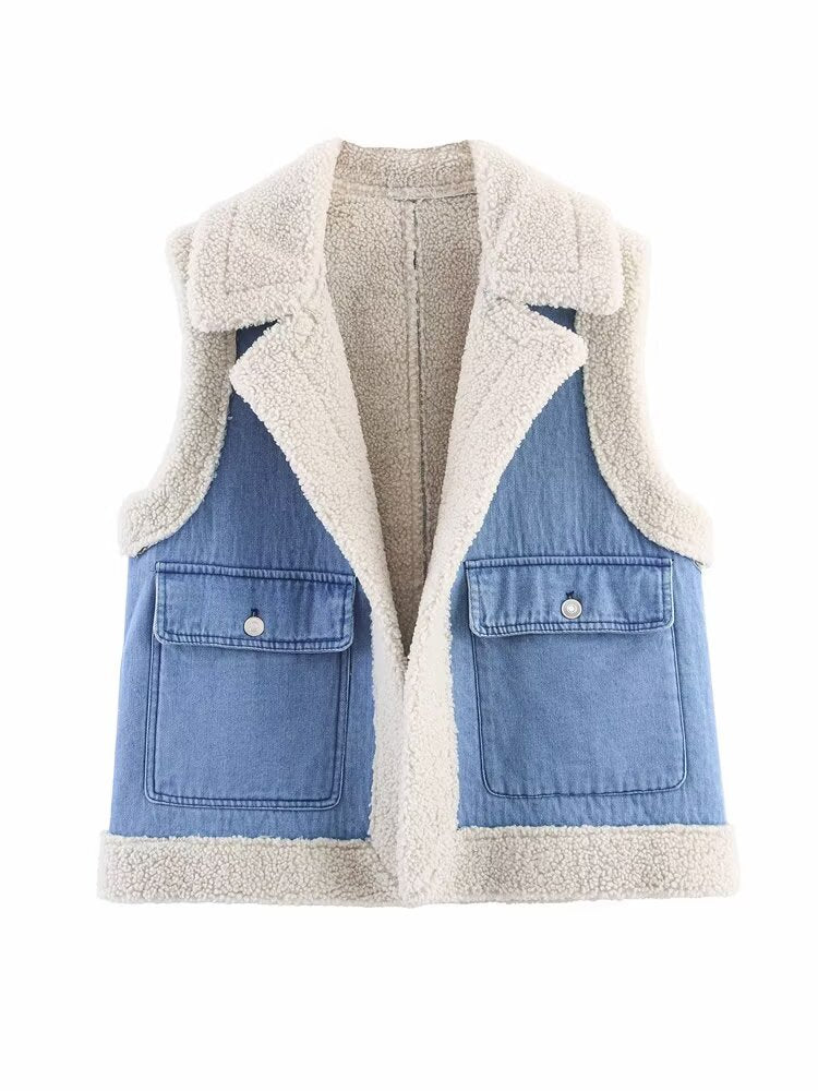 Genevieve | Vintage-Denim-Weste für Damen
