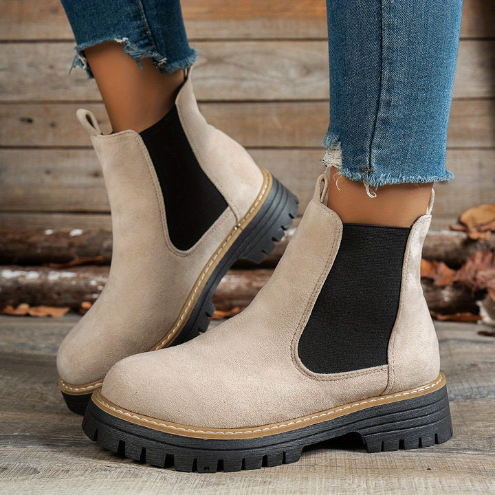 Aurelia | Stylische Chelsea-Stiefeletten mit dicker Sohle für Damen