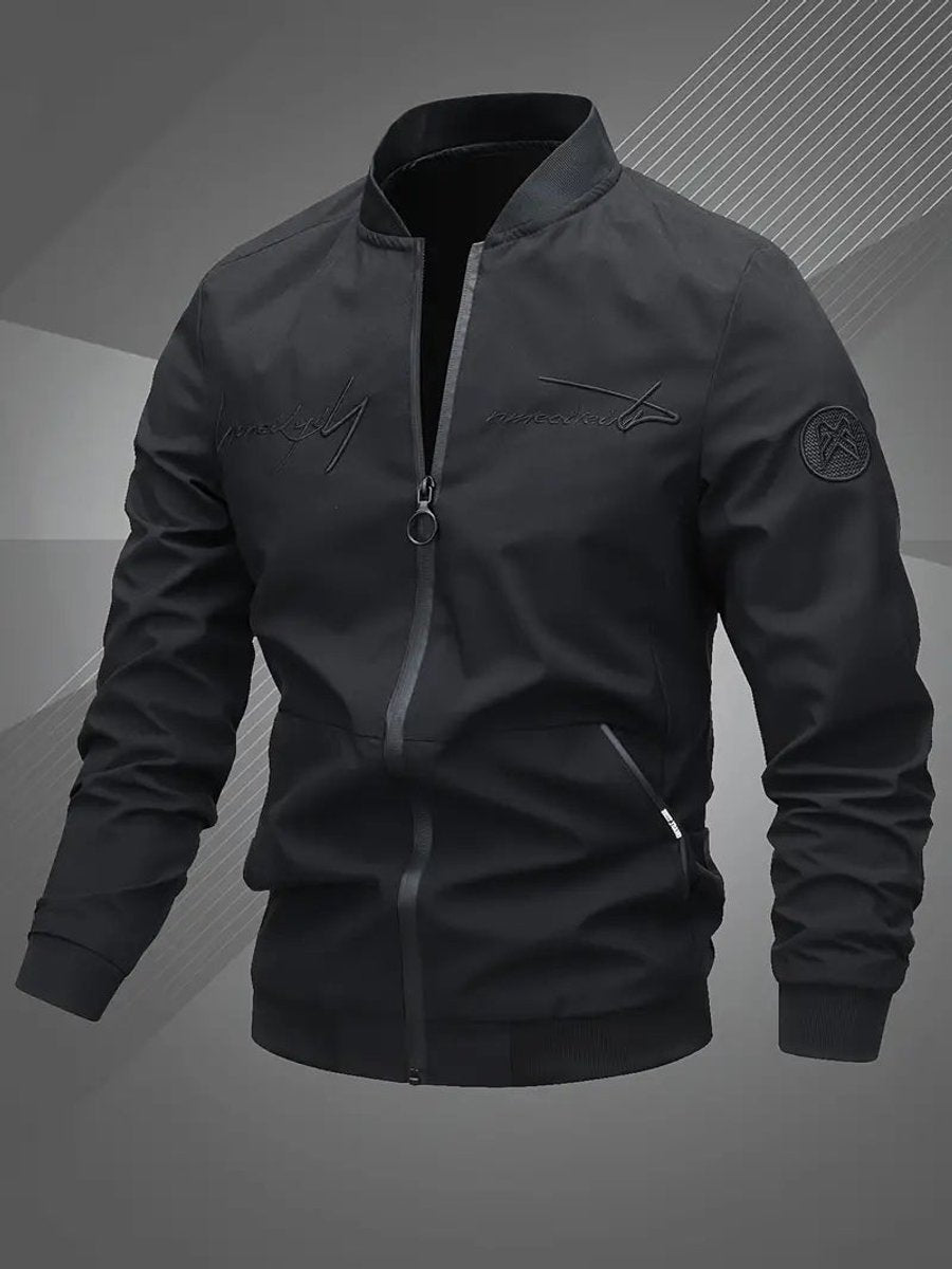Mariselle | Men's Casual Regular-Fit Polyester Bomber Jacket