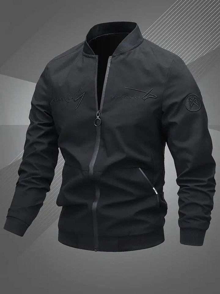 Mariselle | Men's Casual Regular-Fit Polyester Bomber Jacket