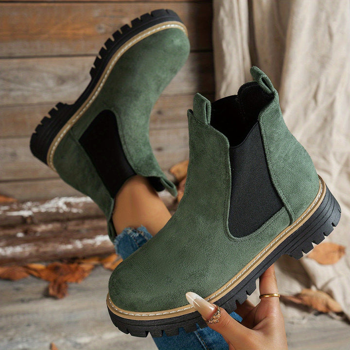 Aurelia | Stylische Chelsea-Stiefeletten mit dicker Sohle für Damen