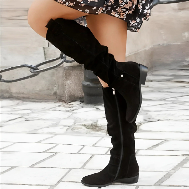 Maya | Bequeme und warme kniehohe Stiefel