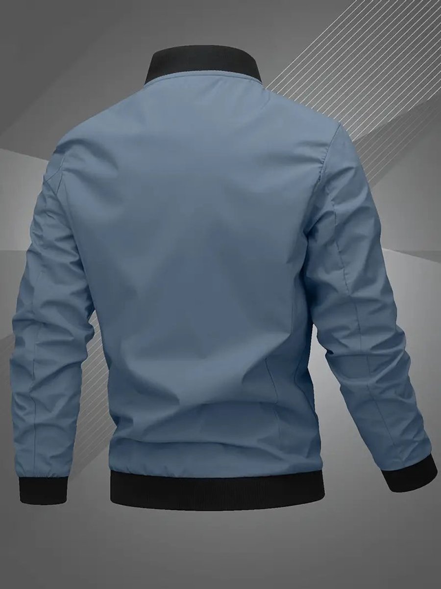 Mariselle | Men's Casual Regular-Fit Polyester Bomber Jacket