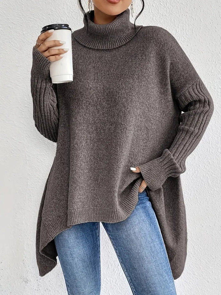 Greta | Oversized Turtleneck Sweater – Cozy Chic Look for Women