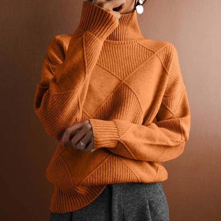 Greta | Turtleneck Sweater – Casual Knit Style for Women