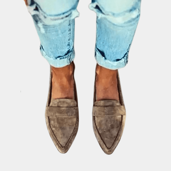 Elora | Alltagstaugliche Damen-Loafer aus Leder zum Hineinschlüpfen