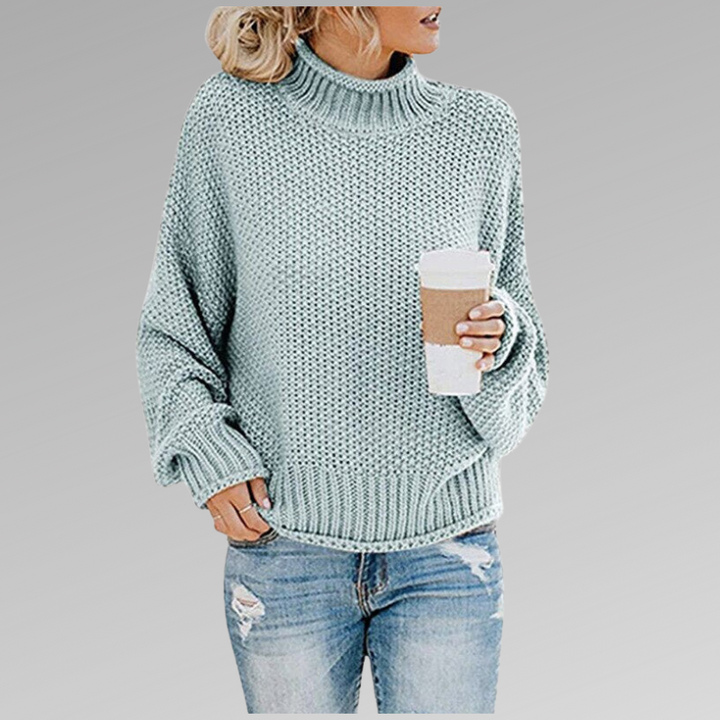 Victoria | Strickpullover mit hohem Kragen