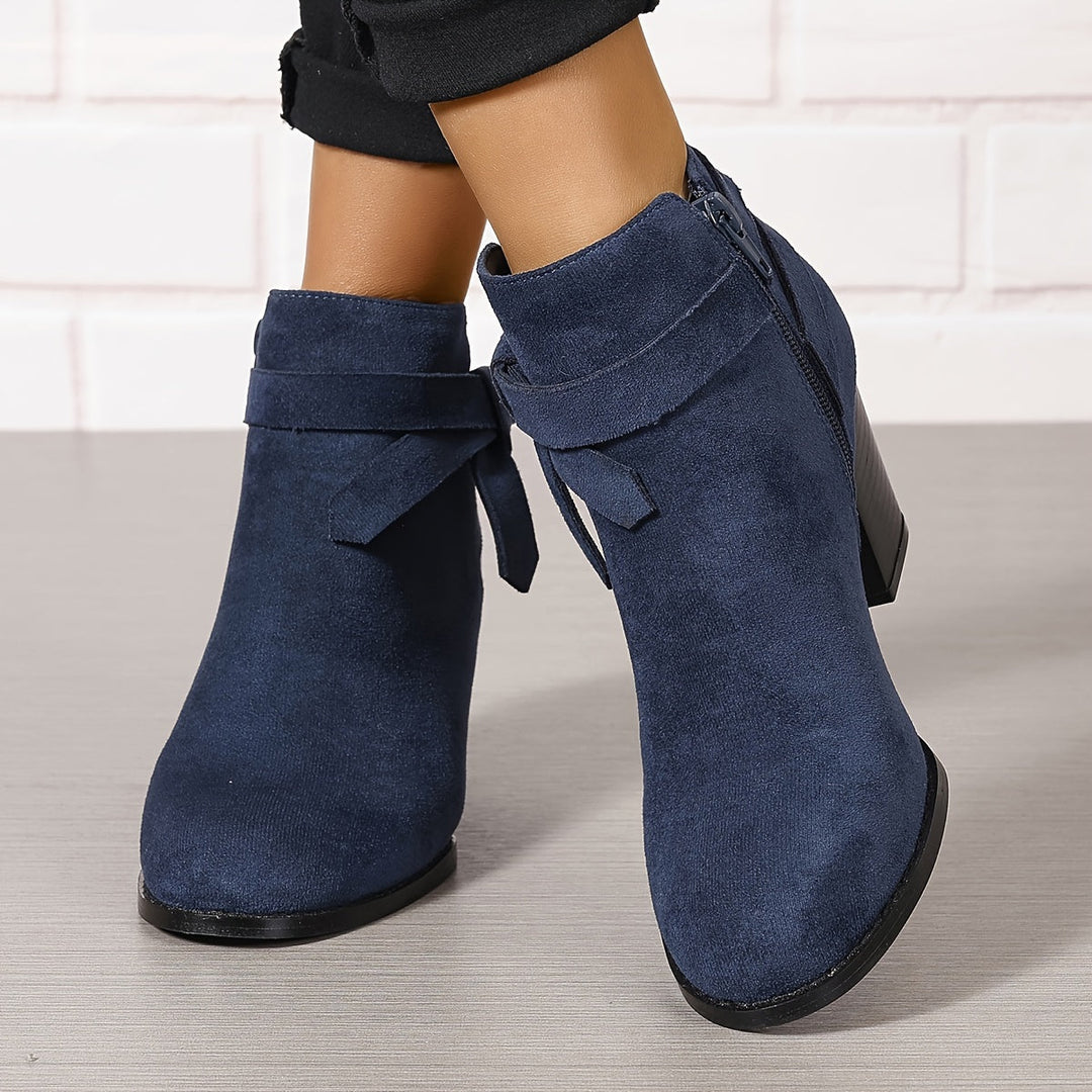 Velmira | Elegante Stiefeletten mit Blockabsatz für Damen