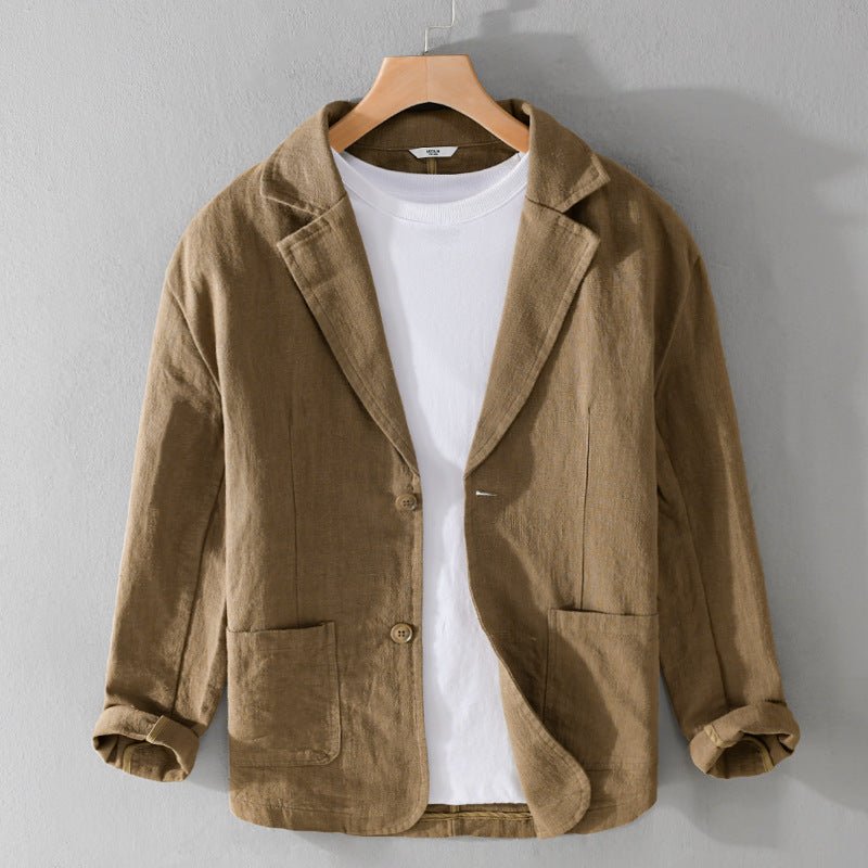 Terran | Lässiger Blazer mit entspannter Passform in Erdtönen für Herren