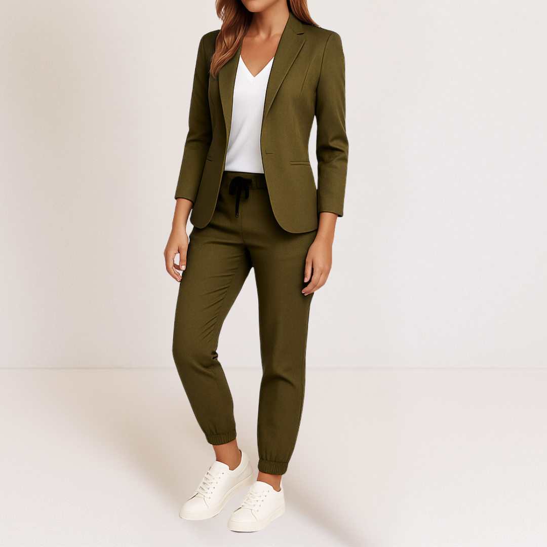 Elena | Completo elegante da donna con blazer e jogger affusolati