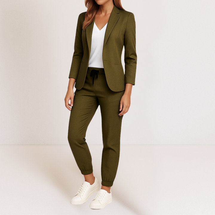 Elena | Completo elegante da donna con blazer e jogger affusolati