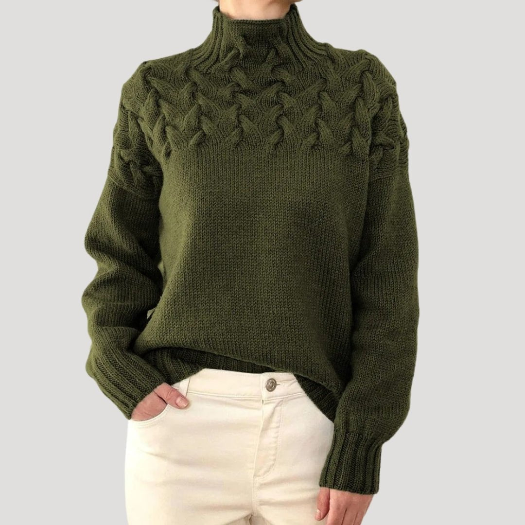 Colette | Cable Knit Turtleneck Sweater