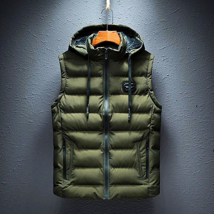 Griffin | Cotton Padded Hooded Vest