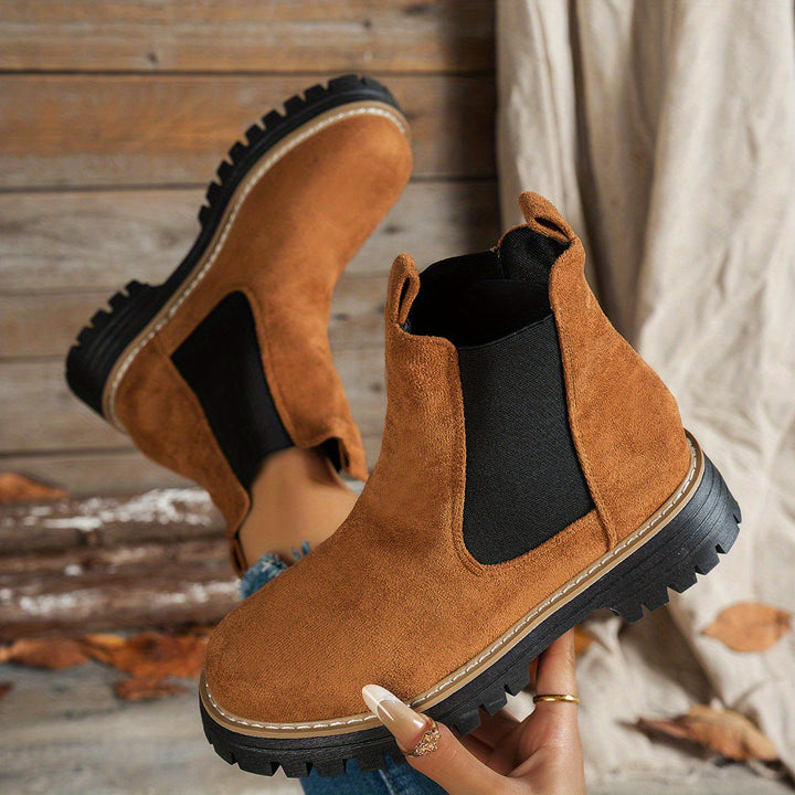 Aurelia | Stylische Chelsea-Stiefeletten mit dicker Sohle für Damen