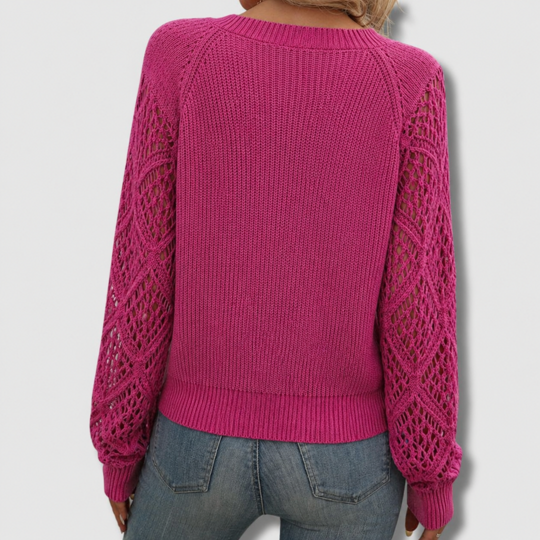 Valeria | Elegante maglione da donna con scollo a V