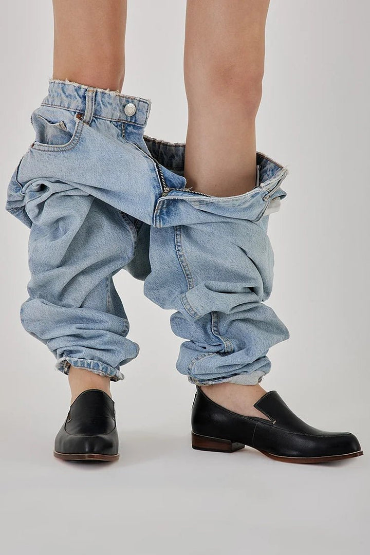 Seraphina | Minimalistische Damen-Loafer aus Leder zum Hineinschlüpfen