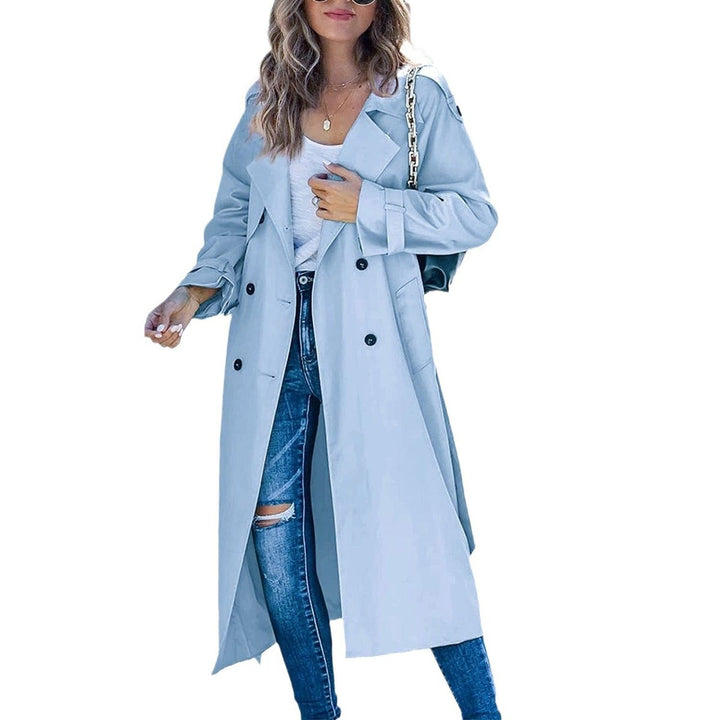 Astrid | Eleganter Oversize-Trenchcoat für Damen mit zweireihigem Verschluss