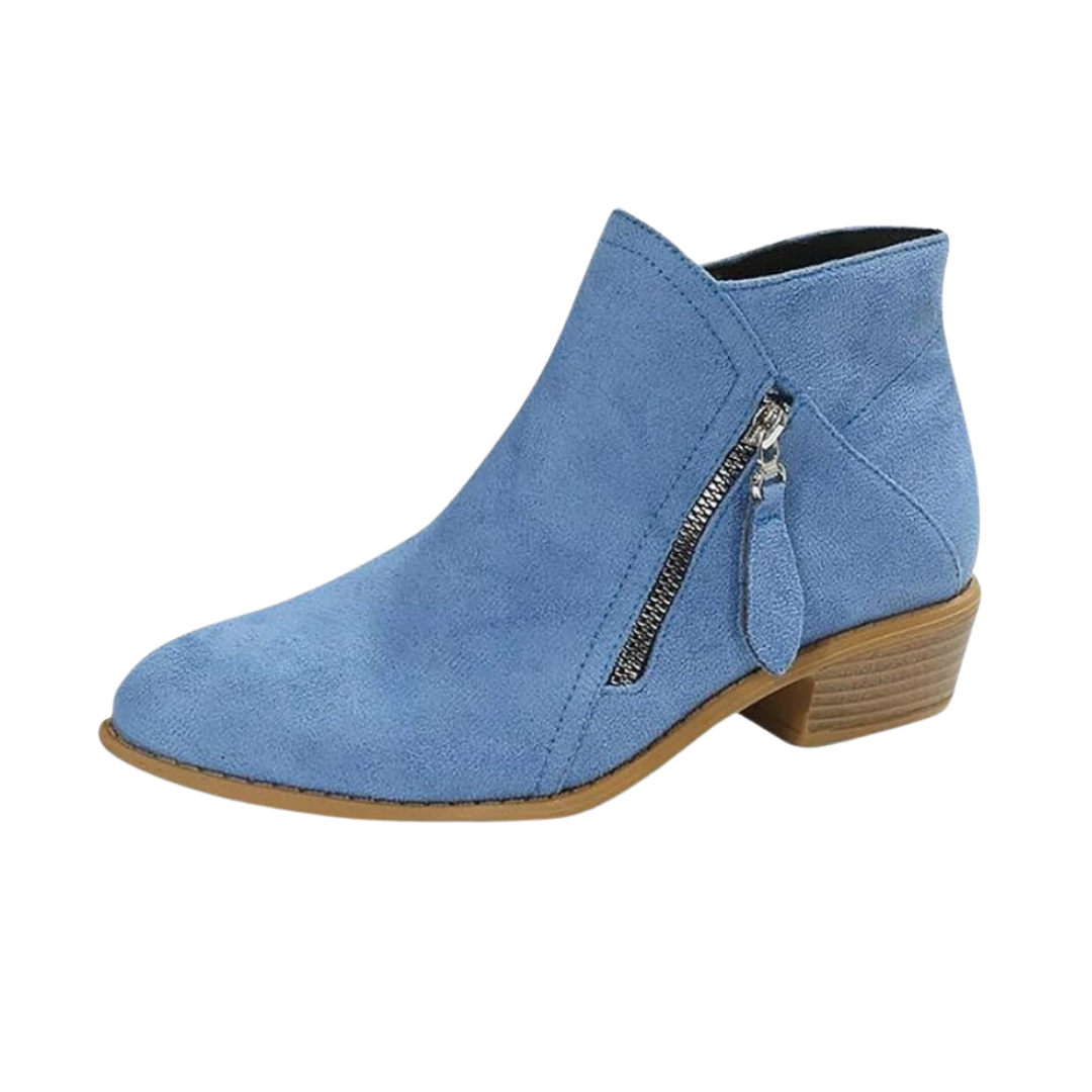 Aurelia | Stivaletti eleganti da donna effetto suede con nappine