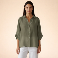 Elena| Elegante blusa in lino