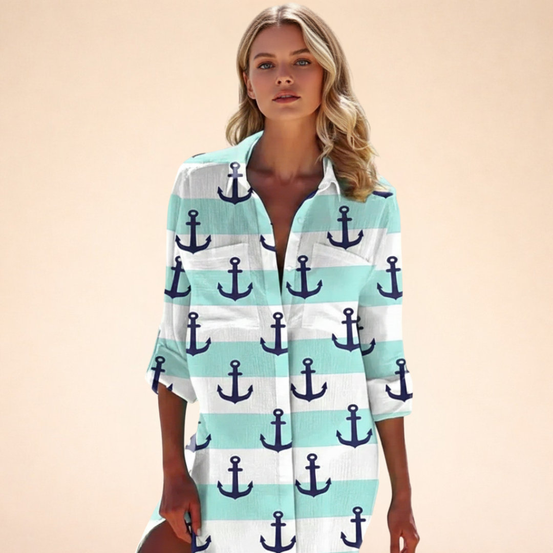 Liora | Stylisches Hemdblusenkleid für den Sommer