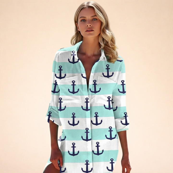 Liora | Stylisches Hemdblusenkleid für den Sommer