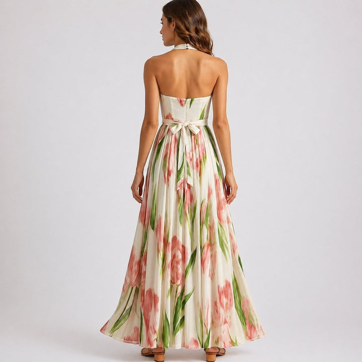 Arielle | Women's Elegant Watercolour Floral Maxi Dress